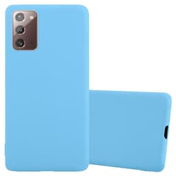 Deksel Samsung Galaxy NOTE 20 Silikon cover (blå)