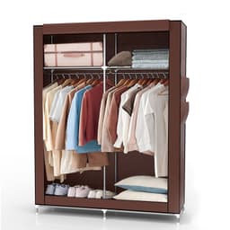 Sammenleggbar Garderobeskap 108x170x45 cm (brun)
