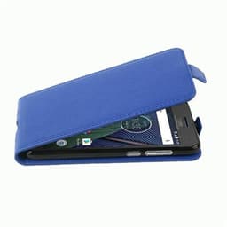 Motorola MOTO G5 PLUS Deksel Cover Etui (blå)