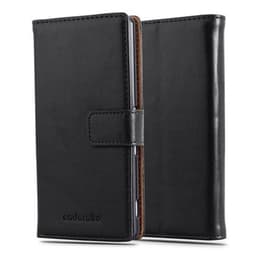 Sony Xperia Z3 PLUS / Z4 Plånboksfodral Skal (Svart)