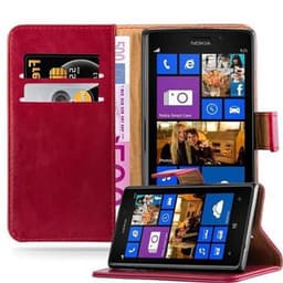 Nokia Lumia 925 Suojakuori Lompakkokotelo (Punainen)