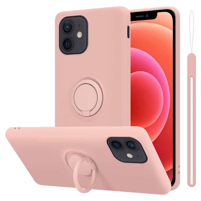 iPhone 12 MINI Suojakuori Kotelo (Vaaleanpunainen)