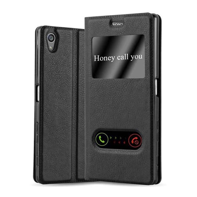 Lompakkokotelo Sony Xperia Z5 PREMIUM Case (Musta)