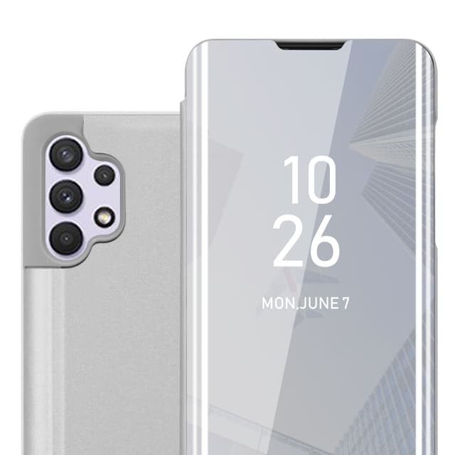Samsung Galaxy A32 4G Plånboksfodral Skal (Silver)