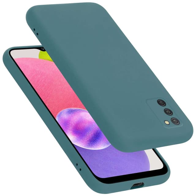 Samsung Galaxy A03s Skal Fodral Case (Grön)
