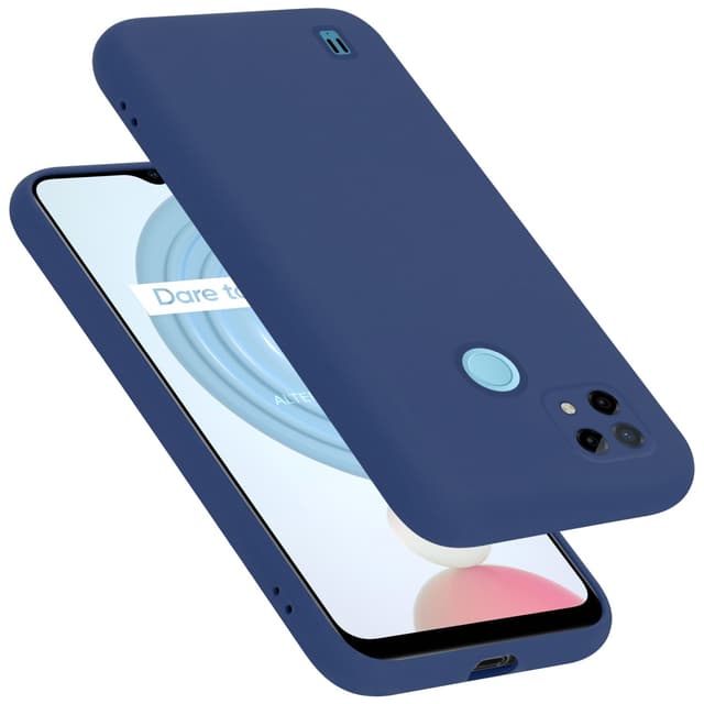 Realme C21 Cover Etui Case (Blå)