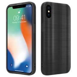 iPhone X / XS Silikondeksel Beskyttelse (svart)