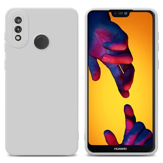 Huawei P20 LITE 2018 / NOVA 3E Deksel case (hvit)