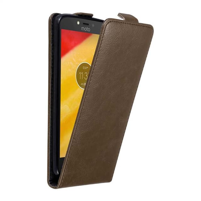 Motorola MOTO C PLUS Flipfodral Skal (Brun)