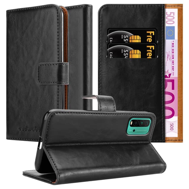 Xiaomi RedMi 9T / POCO M3 lommebokdeksel etui (svart)