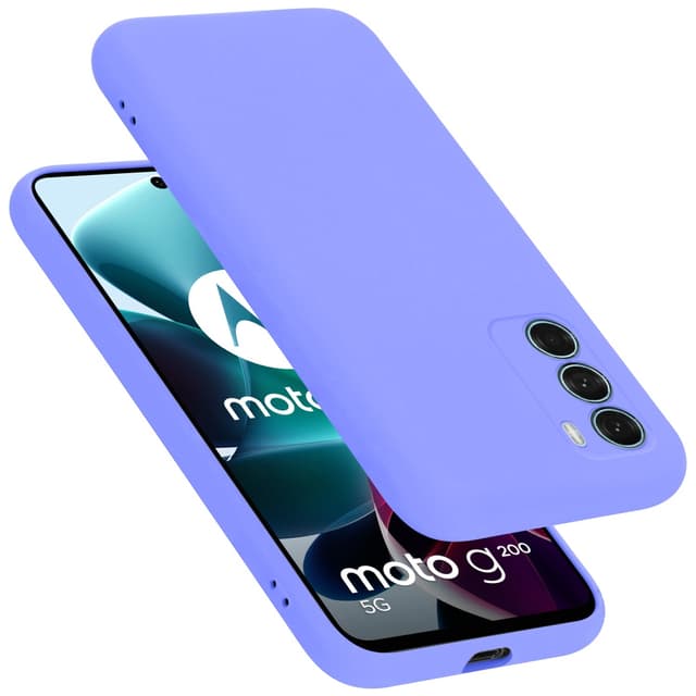 Motorola MOTO G200 5G Suojakuori Kotelo (Violetti)