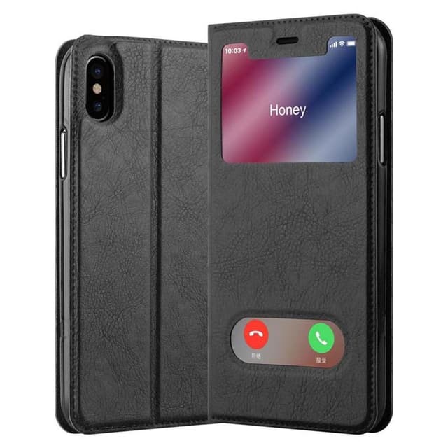 iPhone XS MAX lommebokdeksel cover (svart)