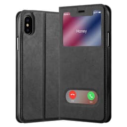 iPhone XS MAX Plånboksfodral Skal (Svart)