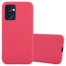 Skal Oppo FIND X5 LITE / Reno7 5G Fodral Case (Röd)