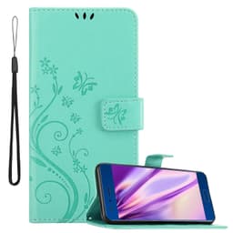 Honor 9 Suojakuori Lompakkokotelo (Turkoosi)