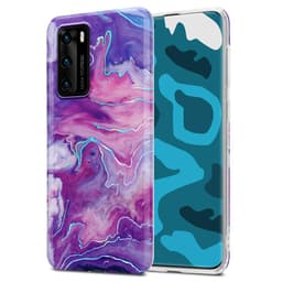 Huawei P40 lommebokdeksel etui (lilla)