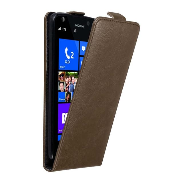 Nokia Lumia 925 Pungetui Flip Cover (Brun)