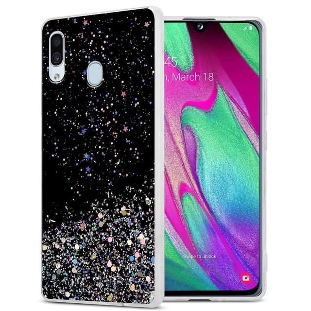 Samsung Galaxy A40 Suojakuori Kotelo (Musta)