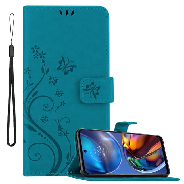 Motorola MOTO E32 4G / E32S Pungetui Cover Case (Blå)