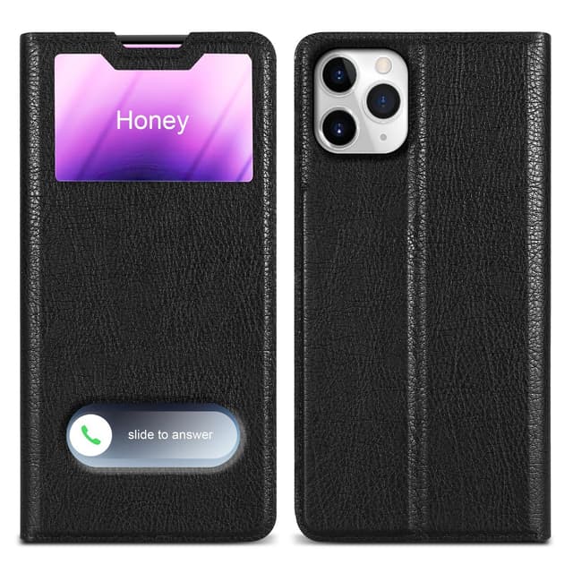 Lompakkokotelo iPhone 11 PRO MAX Case (Musta)
