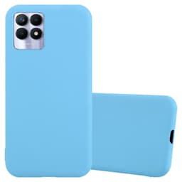 Deksel Realme 8i / Narzo 50 4G Silikon cover (blå)