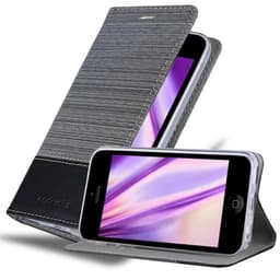 iPhone 5C Suojakuori Lompakkokotelo (harmaa)