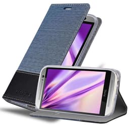 HTC ONE M8 Pungetui Cover Case (Blå)