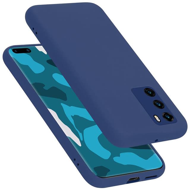 Huawei P40 Cover Etui Case (Blå)