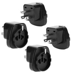 4x Socket Adapter Reise Plug Converter (type b til eu)