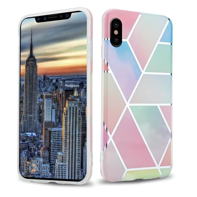 iPhone X / XS Plånboksfodral Skal (Rosa)