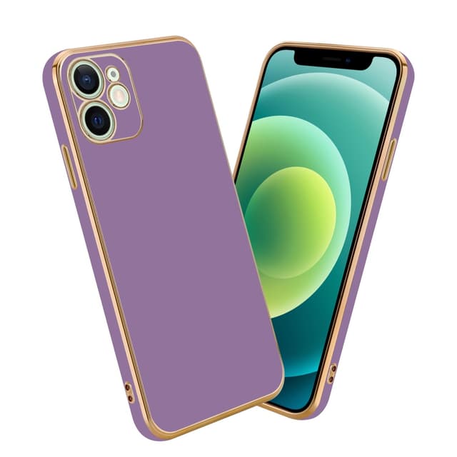 iPhone 12 silikondeksel case (lilla)