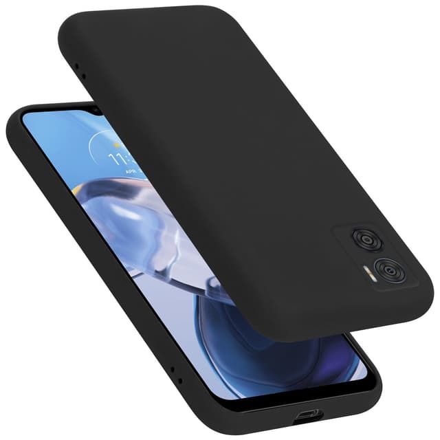 Motorola MOTO E22 / E22i Suojakuori Kotelo (Musta)