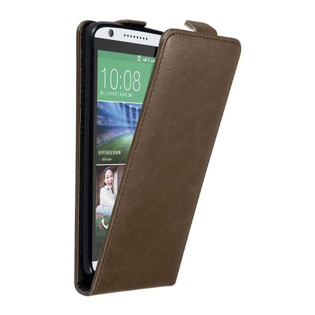 HTC Desire 820 Pungetui Flip Cover (Brun)