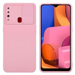 Samsung Galaxy A20s Suojakuori Kotelo (Vaaleanpunainen)