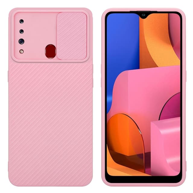 Samsung Galaxy A20s Suojakuori Kotelo (Vaaleanpunainen)