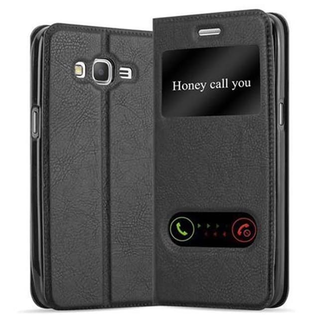Samsung Galaxy GRAND PRIME Plånboksfodral Skal (Svart)