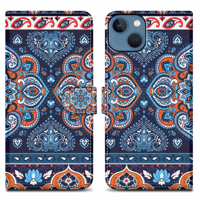 iPhone 14 Plånboksfodral Skal (Blå)