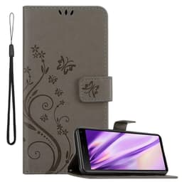 Sony Xperia 8 Suojakuori Lompakkokotelo (harmaa)