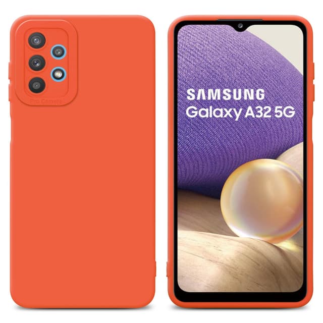 Samsung Galaxy A32 5G Suojakuori Kotelo (Oranssi)
