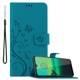Motorola MOTO G8 Pungetui Cover Case (Blå)