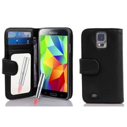 Samsung Galaxy S5 / S5 NEO lommebokdeksel etui (svart)