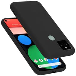 Google PIXEL 5 Suojakuori Suojakotelo (Musta)