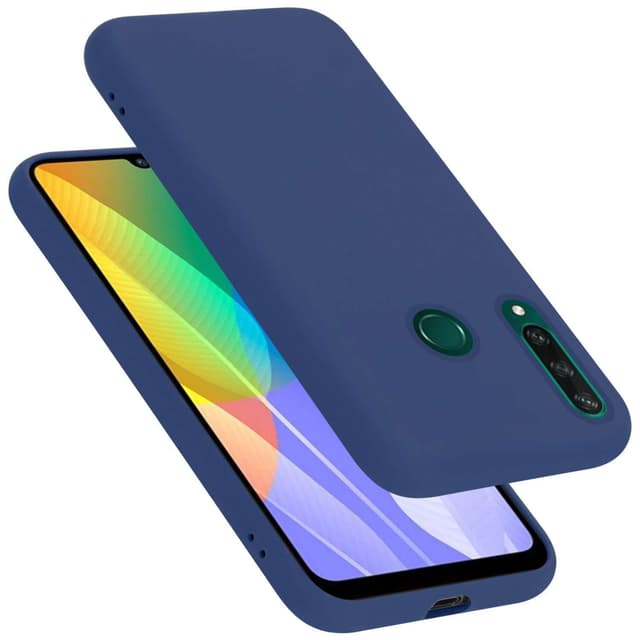 Huawei Y6P Cover Etui Case (Blå)