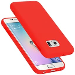 Samsung Galaxy S6 EDGE Skal Fodral Case (Röd)