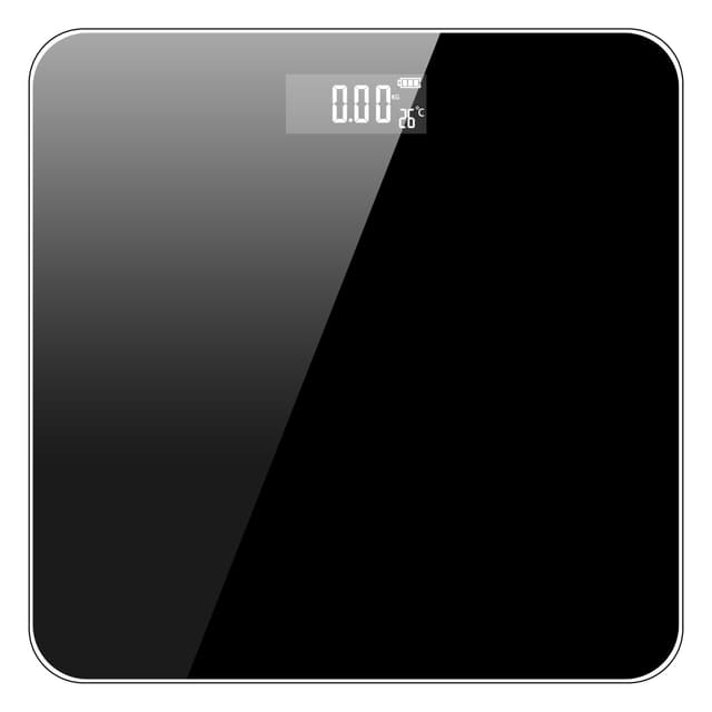 Badevægt Kropsvægt med digitalt display 26 x 26 cm
