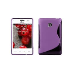 LG L3 II (1. SIM) silikondeksel case (lilla)