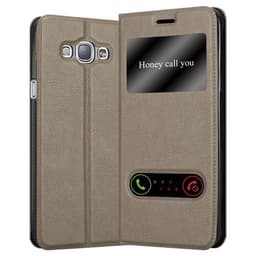 Samsung Galaxy A8 2015 Plånboksfodral Skal (Brun)