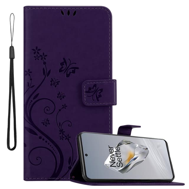 OnePlus 12 Suojakuori Lompakkokotelo (Violetti)