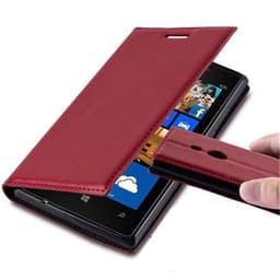 Nokia Lumia 925 Suojakuori Lompakkokotelo (Punainen)