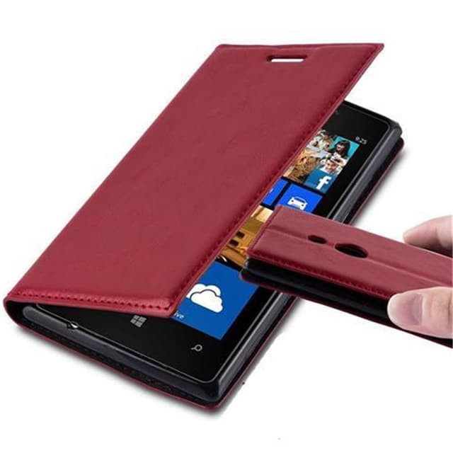 Nokia Lumia 925 Suojakuori Lompakkokotelo (Punainen)